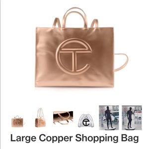 Telfar Large Copper Shopping Bag